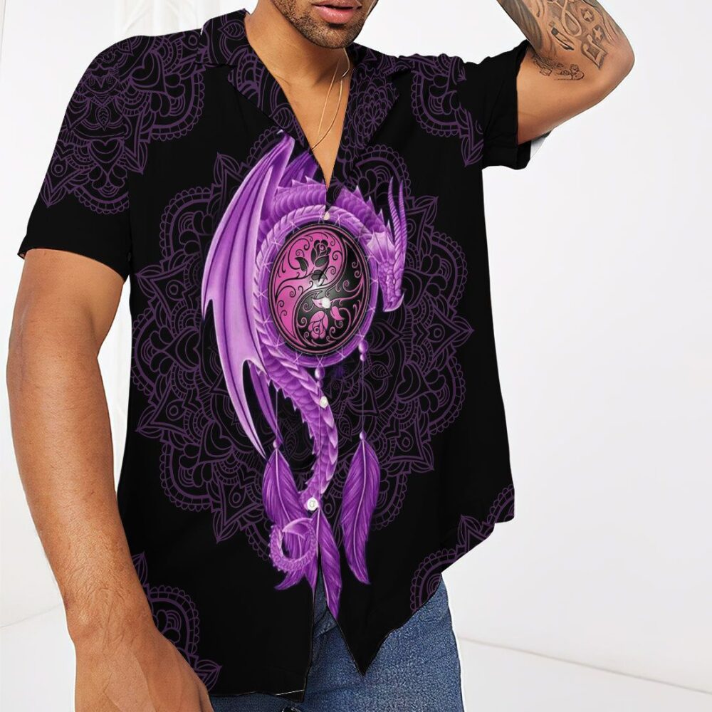 Mandala Purple Dragon Hawaii Shirt