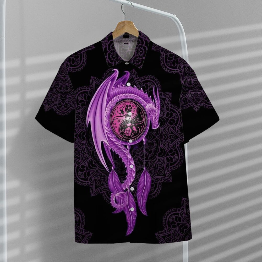 Mandala Purple Dragon Hawaii Shirt