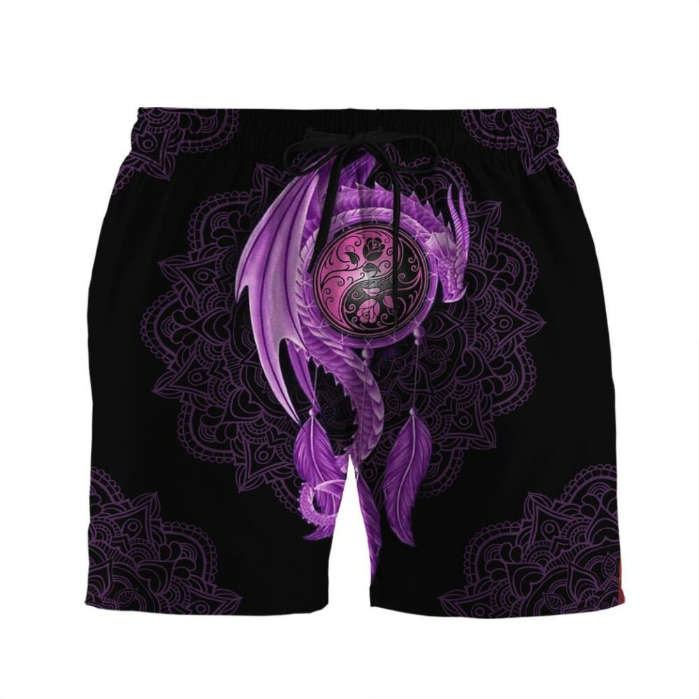 Mandala Purple Dragon Hawaii Shirt