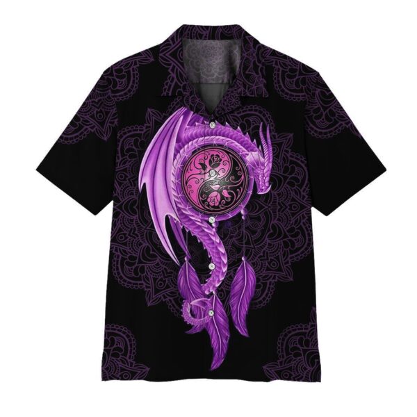 Mandala Purple Dragon Hawaii Shirt