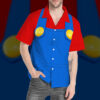 Mario Custom Short Sleeve Shirt Wburu