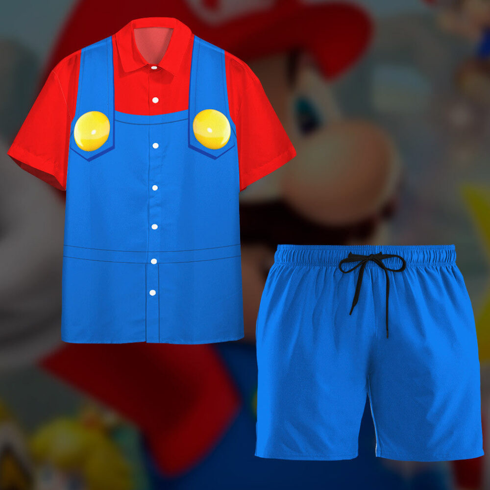 Mario Custom Short Sleeve Shirt