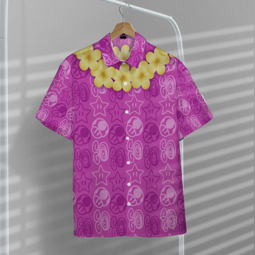 Mario Resort Outfit Purple Custom Short Sleeve Shirt