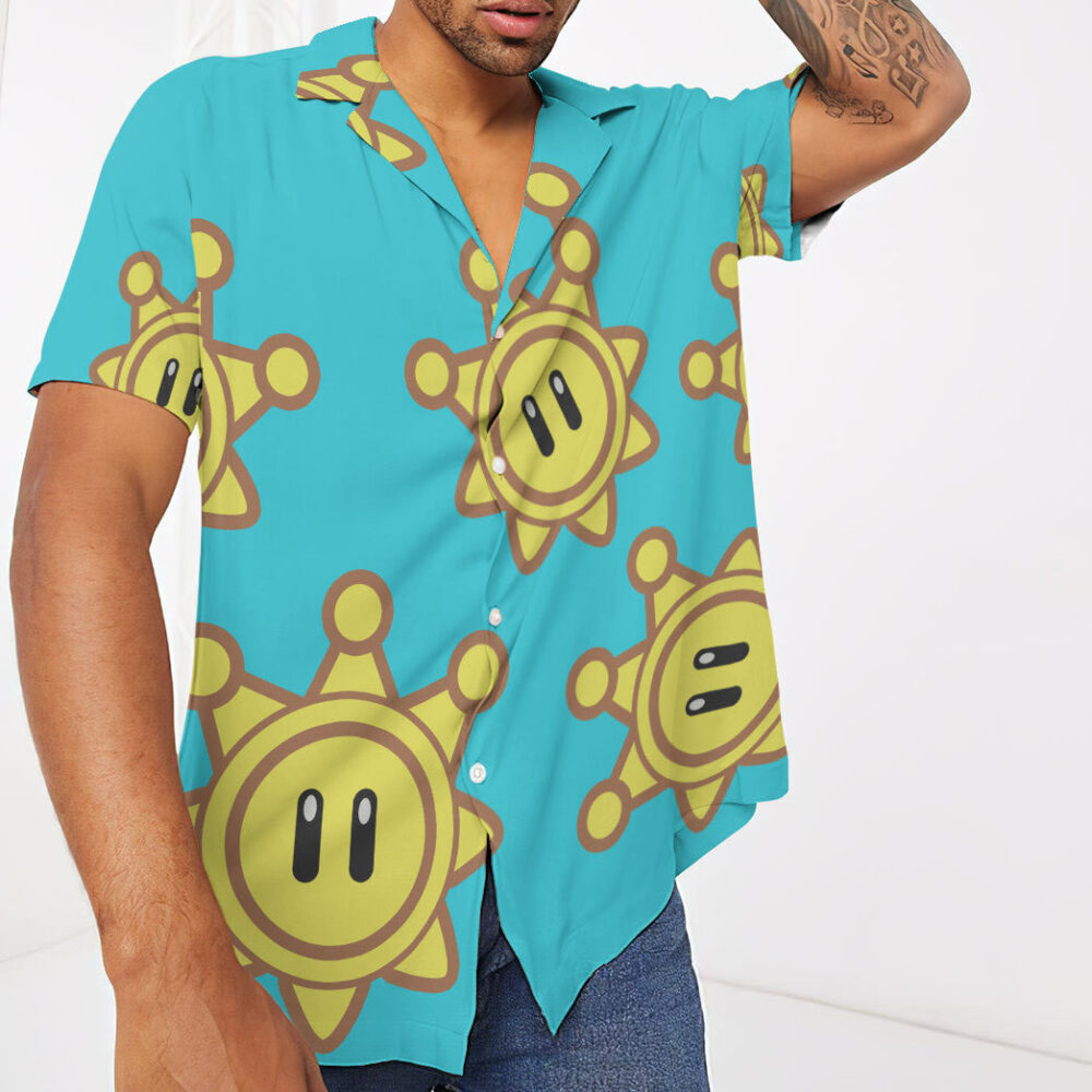 Mario Sunshine Custom Short Sleeve Shirt