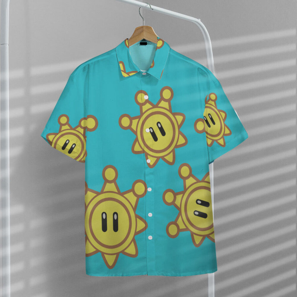 Mario Sunshine Custom Short Sleeve Shirt