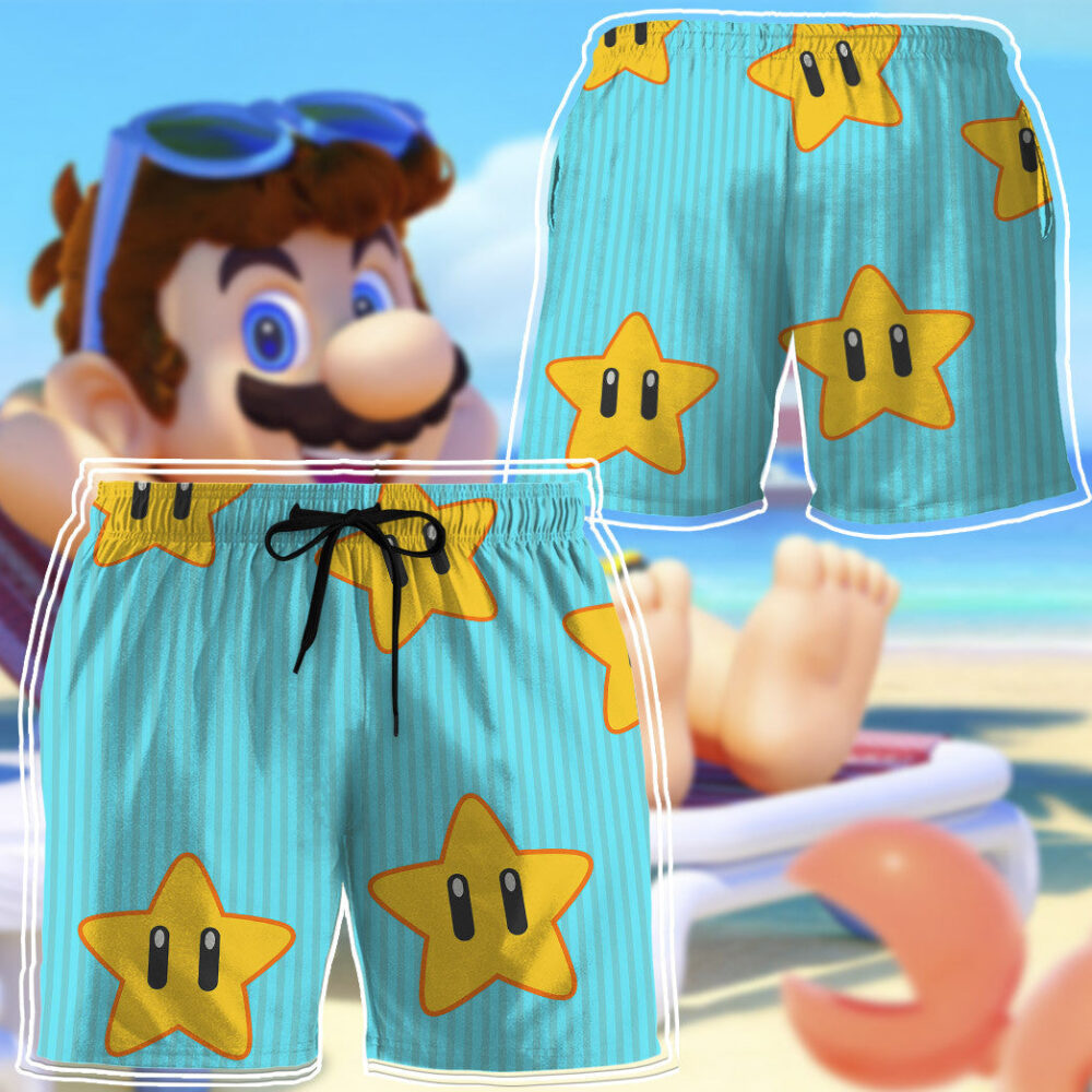 Mario Sunshine Custom Short Sleeve Shirt