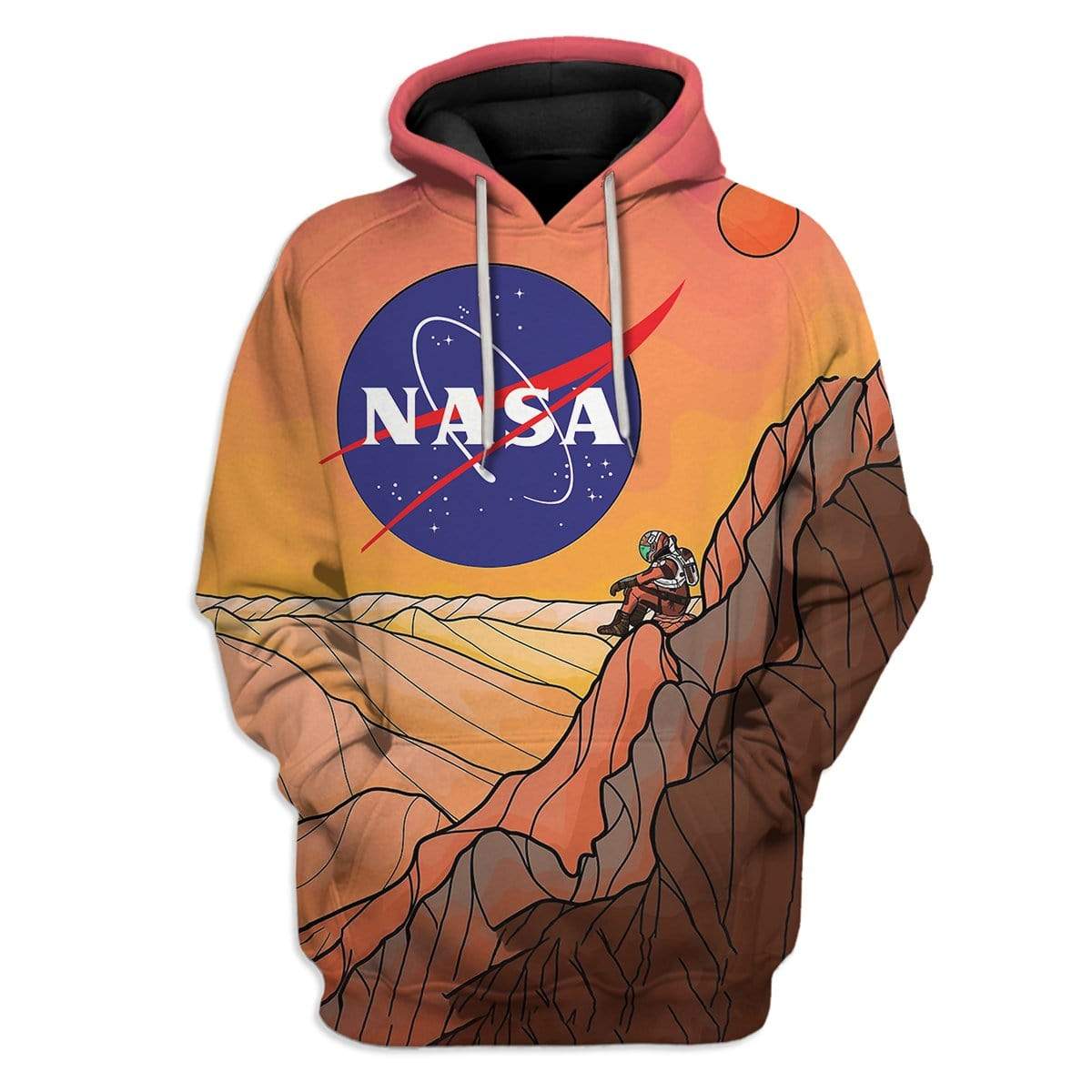 Mars Nasa Astronaut Custom Hoodie Apparel