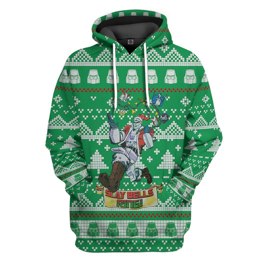 Megatron Ugly Christmas Sweater All Over Print T-Shirt Hoodie Apparel