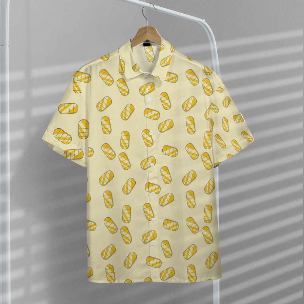 Meowth Gold Coin Pattern Custom Short Sleeve Shirt