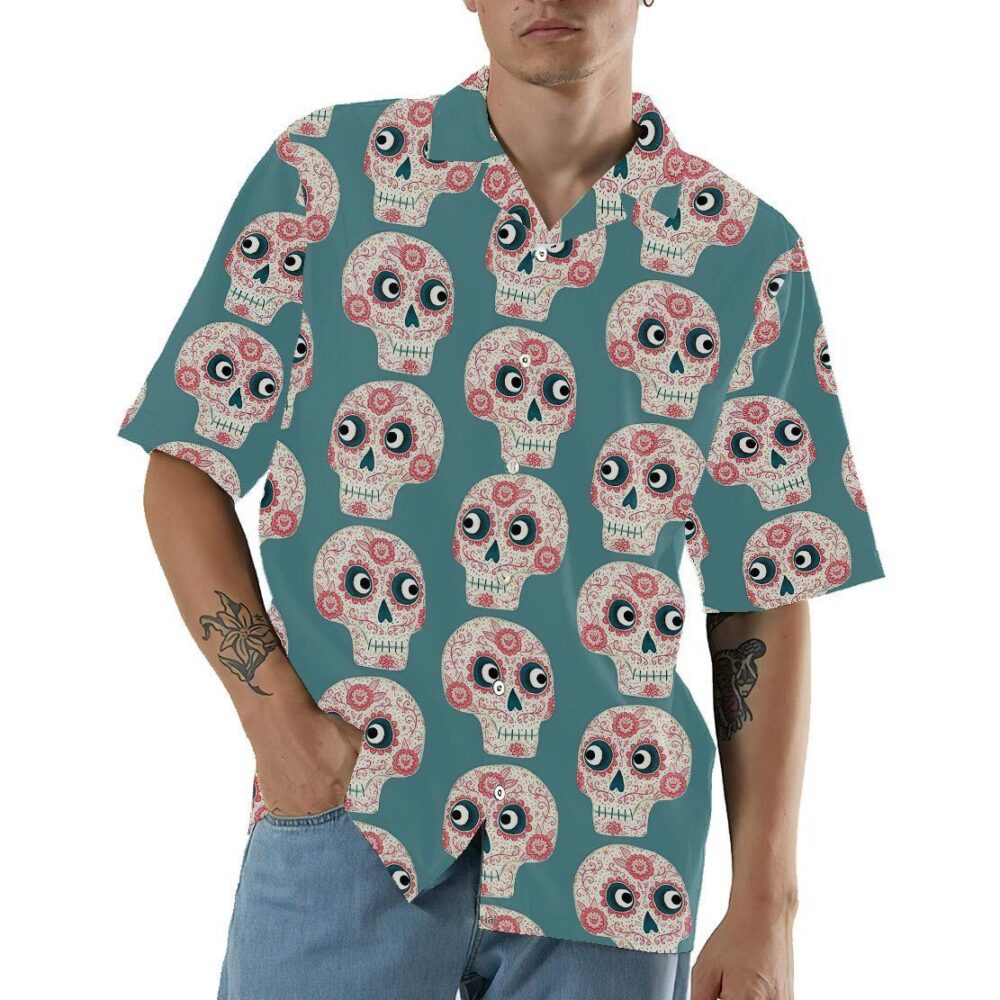 Mexican Skull Custom Hawaiian Shirts For Men And Women