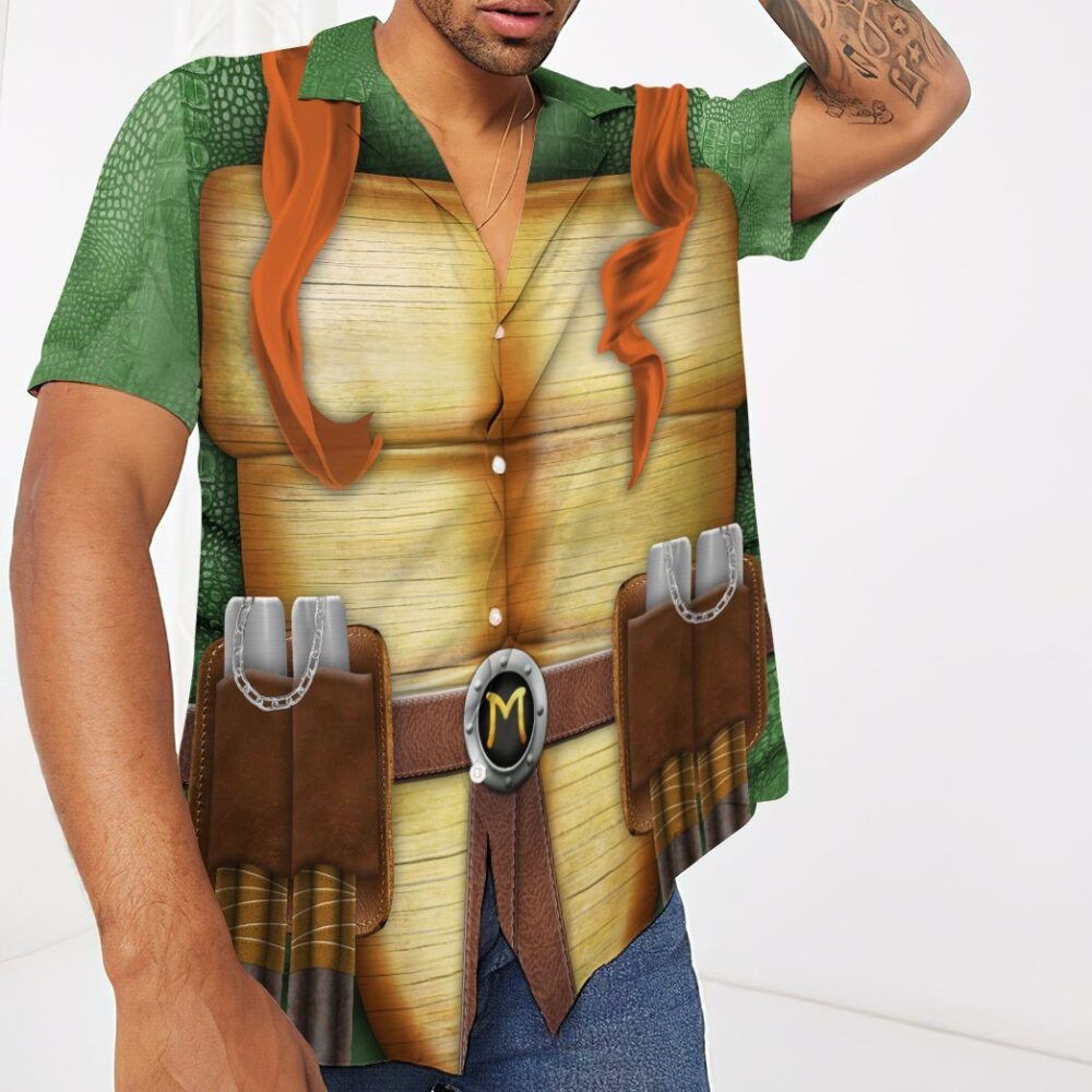 Michelangelo Tmnt Mike Mikey Cosplay Custom Short Sleeve Shirt