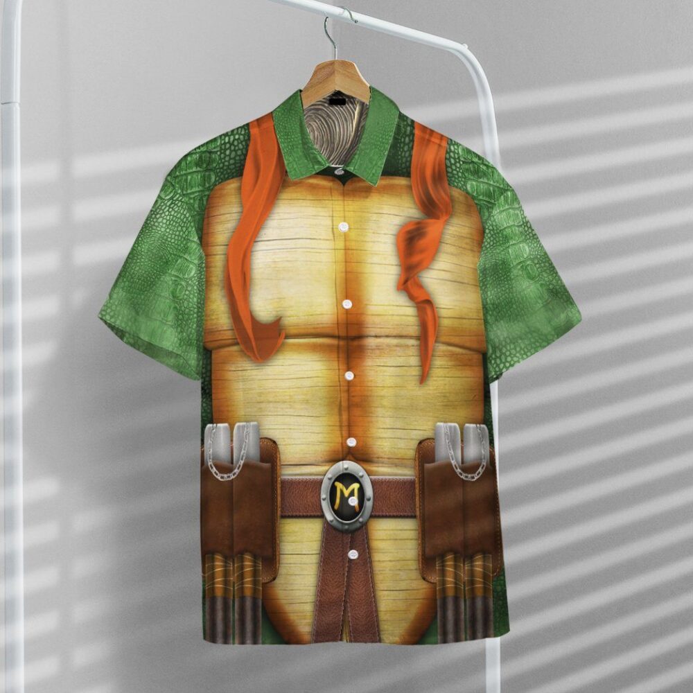 Michelangelo Tmnt Mike Mikey Cosplay Custom Short Sleeve Shirt