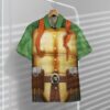 Michelangelo Tmnt Mike Mikey Cosplay Custom Short Sleeve Shirt W6Ij9