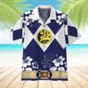 Mighty Morphin Power Ranger Blue Hawaii Shirt Ezzow