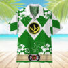 Mighty Morphin Power Ranger Green Hawaii Shirt Xs33R