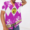 Mighty Morphin Power Ranger Pink Hawaii Shirt Jyvtk