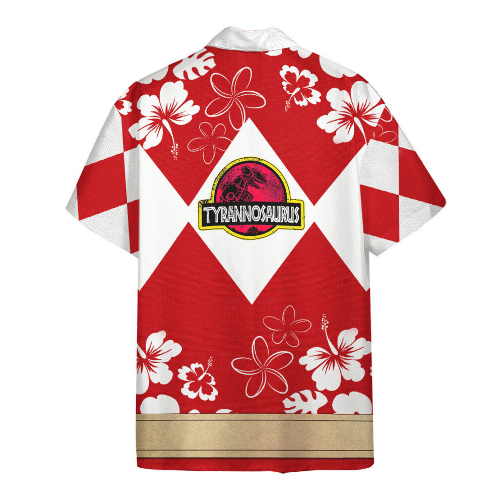 Mighty Morphin Power Ranger Red Hawaii Shirt