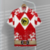 Mighty Morphin Power Ranger Red Hawaii Shirt Gregs