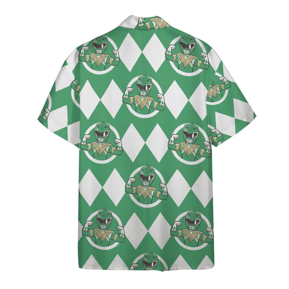 Mighty Morphin Power Rangers Green Ranger Hawaii Shirt