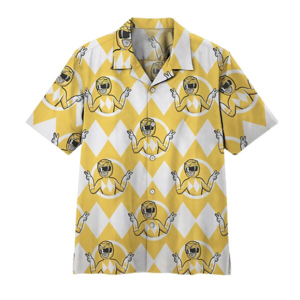 Mighty Morphin Power Rangers Yellow Ranger Hawaii Shirt