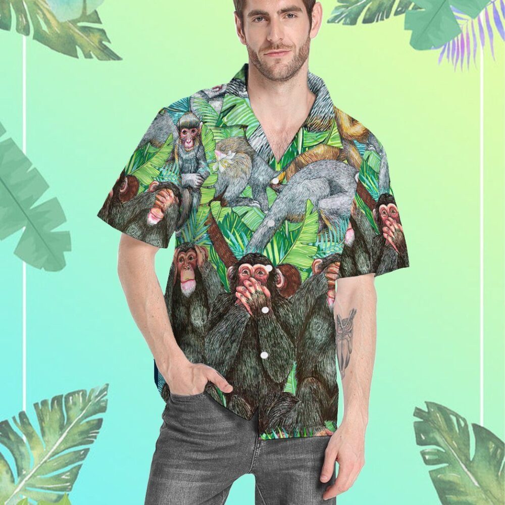 Monkey Tropical Hawaii Shirt