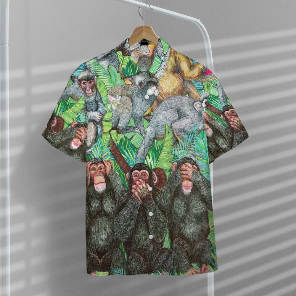 Monkey Tropical Hawaii Shirt