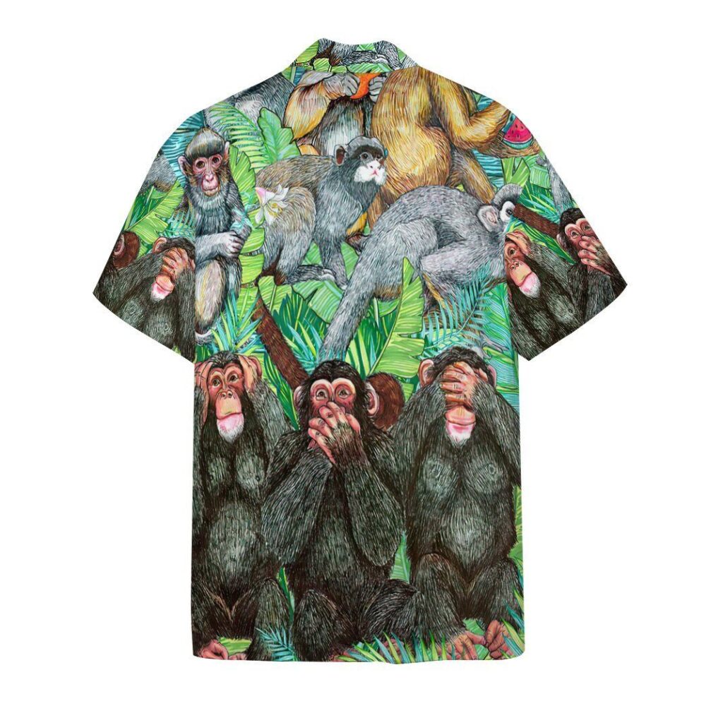 Monkey Tropical Hawaii Shirt