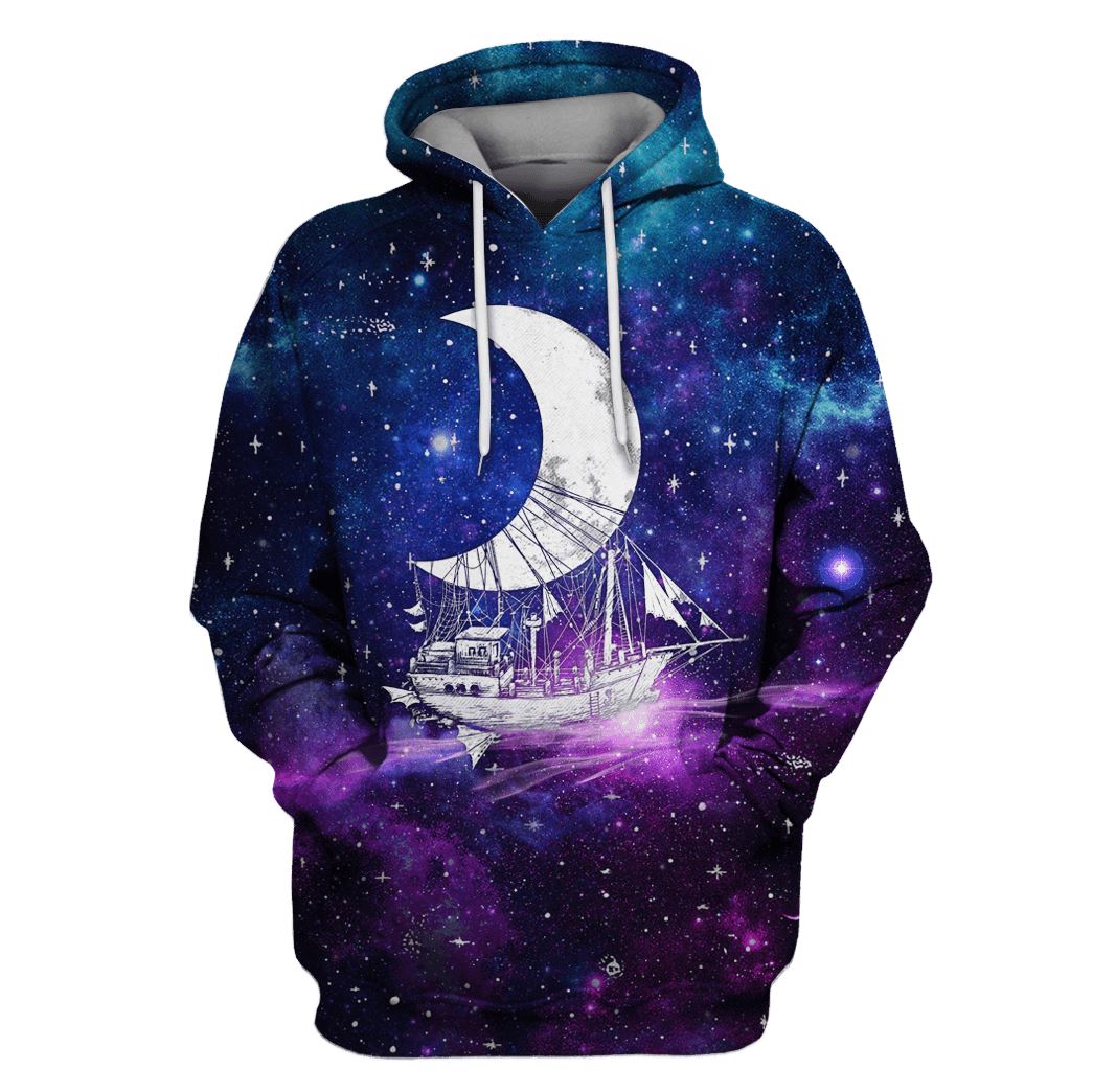 Moon Ship OuterSpace Custom T-Shirt Hoodie Apparel