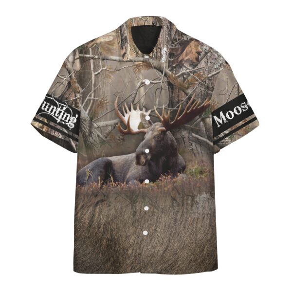 Moose Hunting Hawaii Custom Short Sleeve Shirt