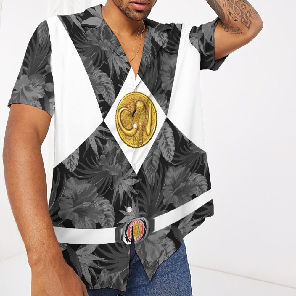 Movie Mighty Morphin Black Power Rangers Tropical Custom Short Sleeve Shirt