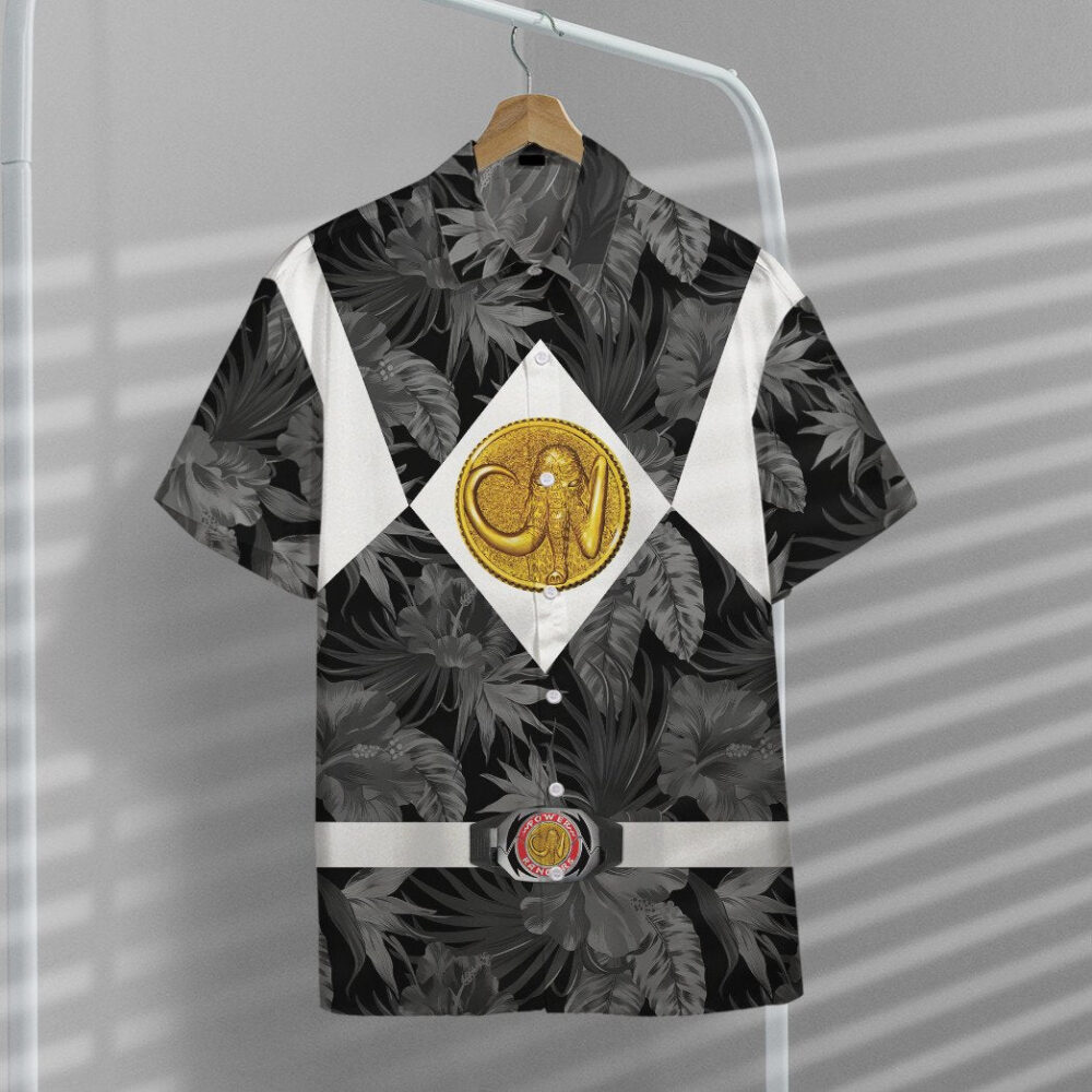 Movie Mighty Morphin Black Power Rangers Tropical Custom Short Sleeve Shirt