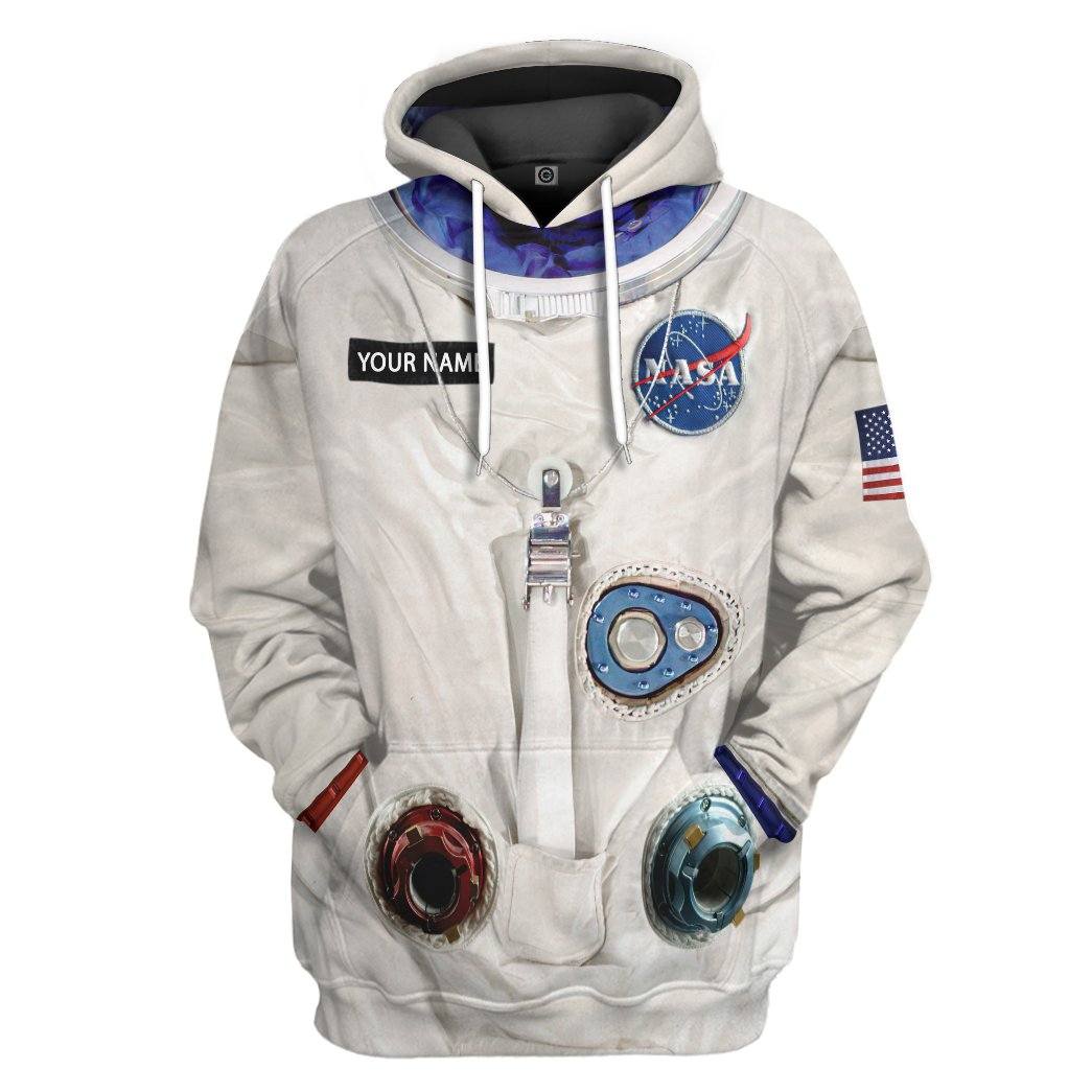 NA Armstrong Space Suit Custom Name Tshirt Hoodie Apparel