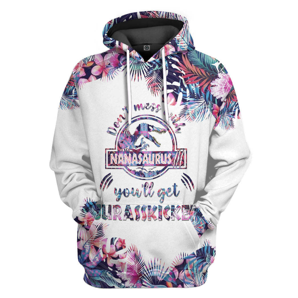 Nanasaurus v2 All Over Print T-Shirt Hoodie Apparel