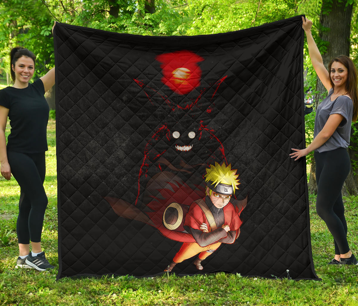 Naruto Anime Naruto Sage Mode With Four Tails Naruto Premium Quilt Blanket