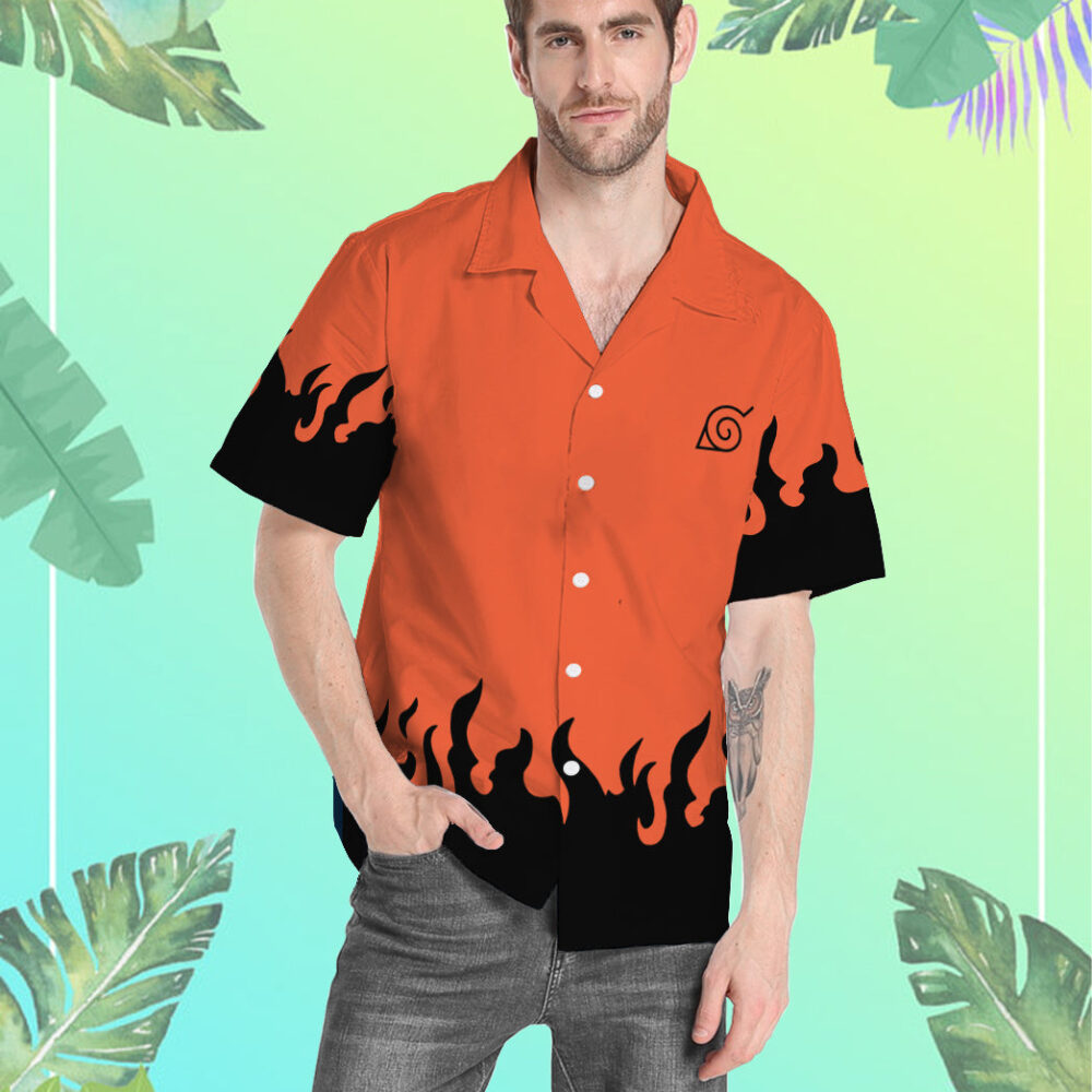 Naruto Button Up Hawaiian Shirt