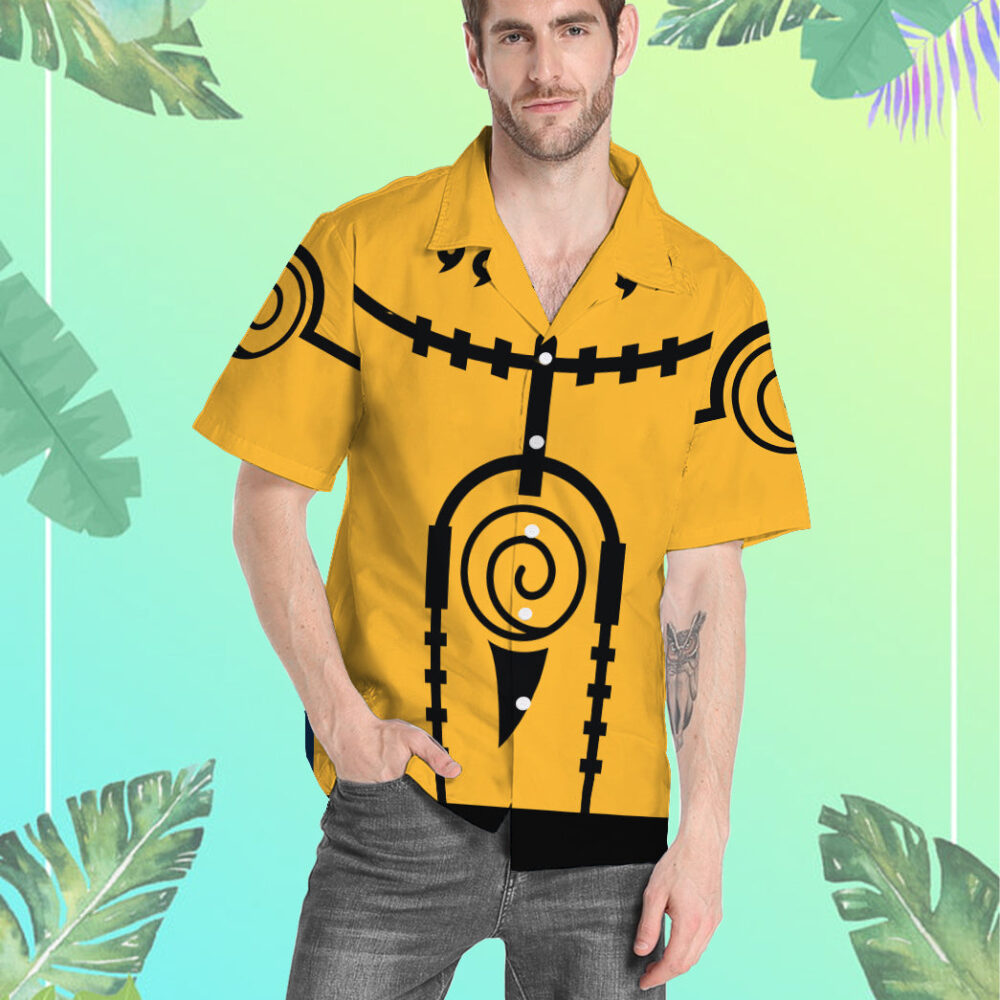 Naruto Nine Tails Mode Hawaii Shirt