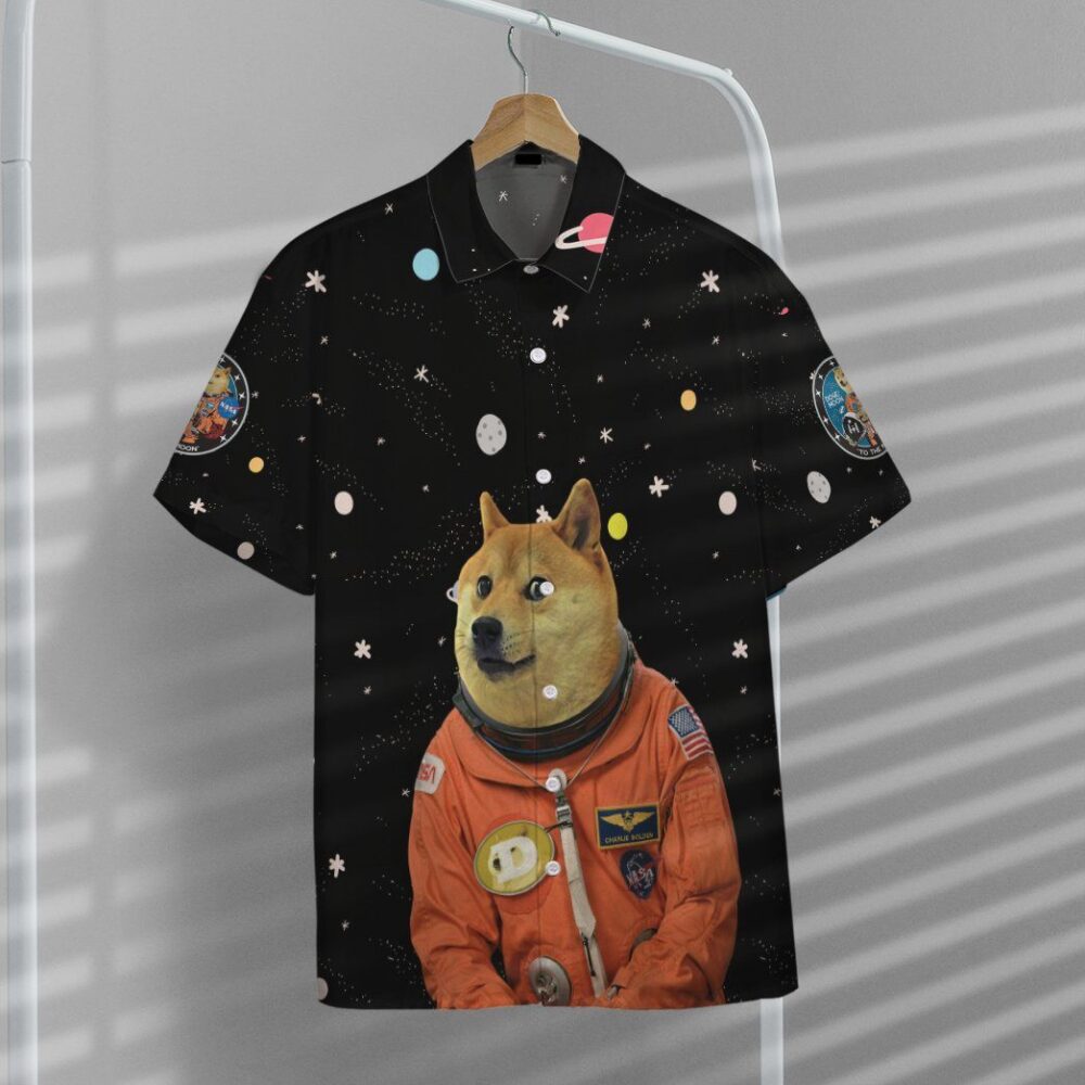 Nasa Doge Astronaut Custom Hawaii Shirt