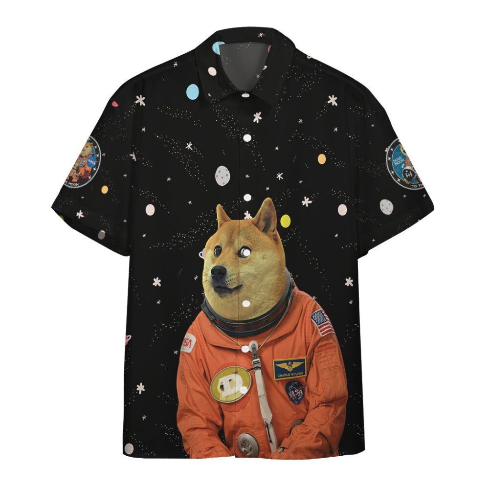 Nasa Doge Astronaut Custom Hawaii Shirt