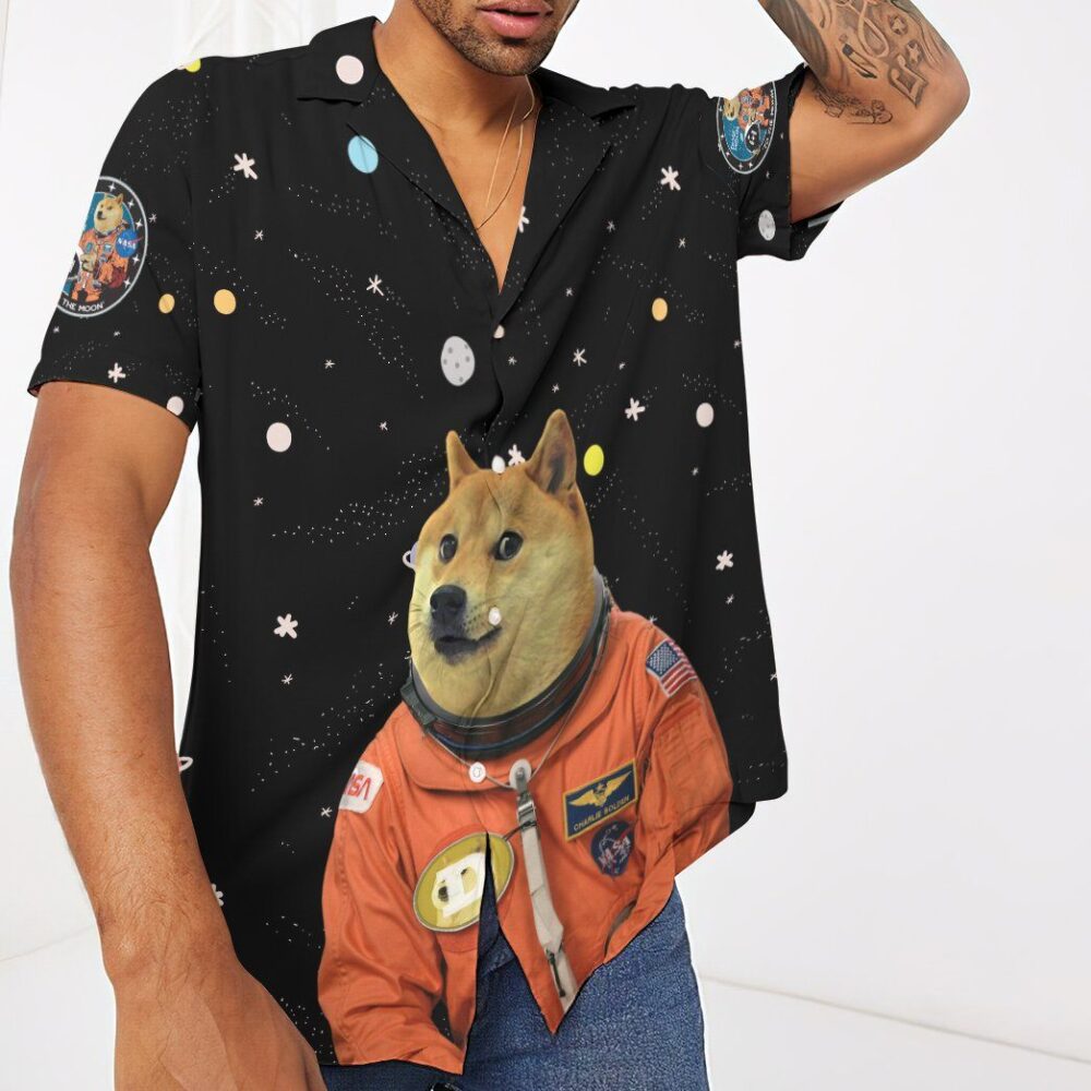 Nasa Doge Astronaut Custom Hawaii Shirt