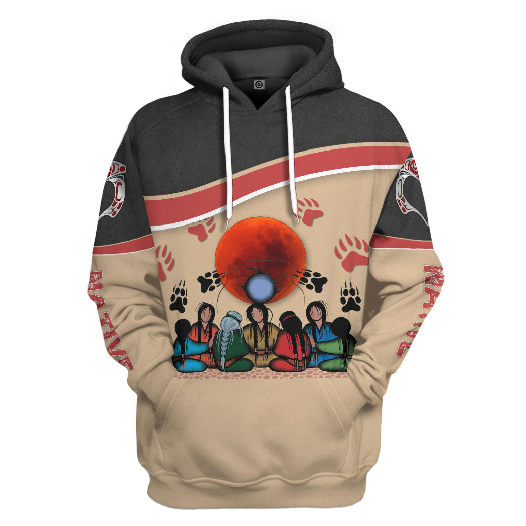 Native All Over Print T-Shirt Hoodie Apparel