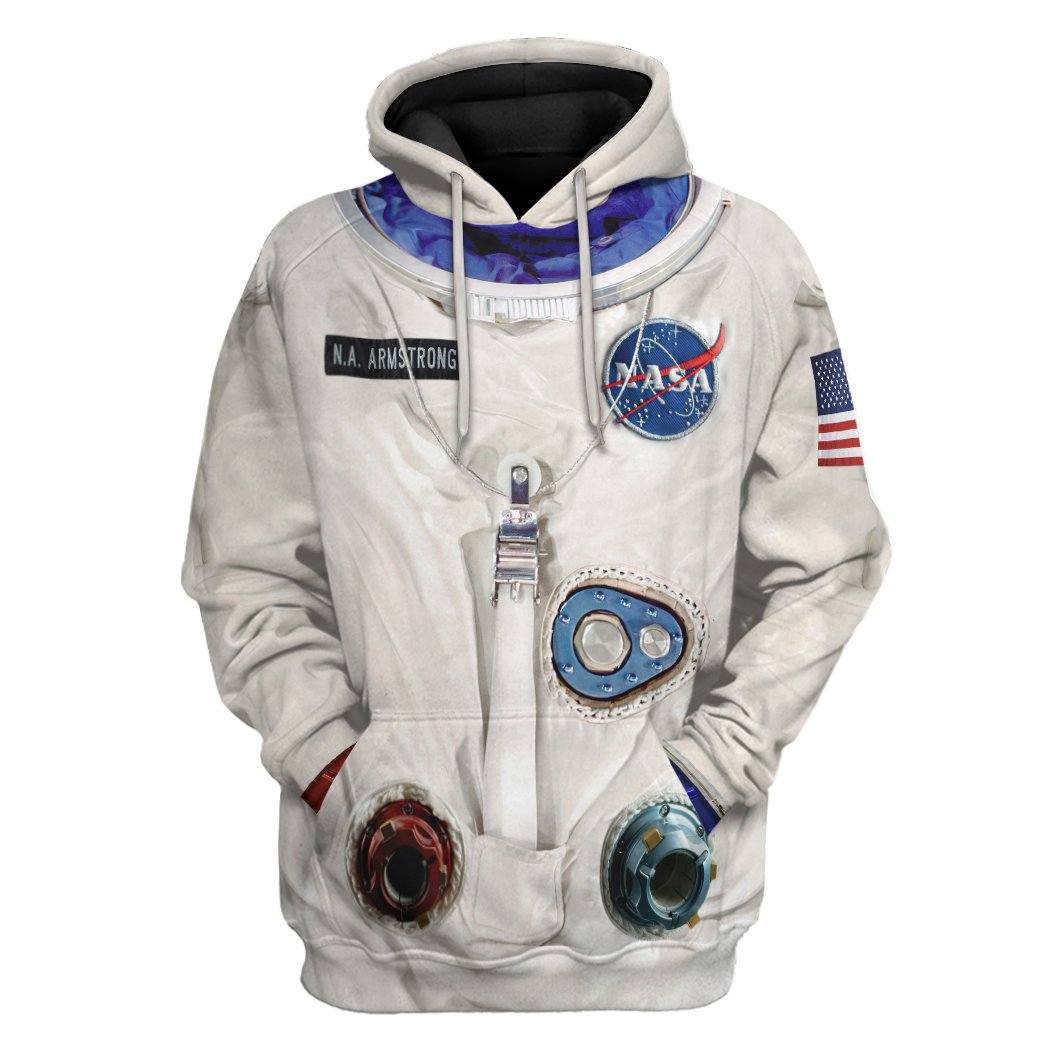 Neil Armstrong Space Suit All Over Print T-Shirt Hoodie Apparel