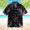 Neon Electric Guitar Hawaii Shirt 3Dmh6