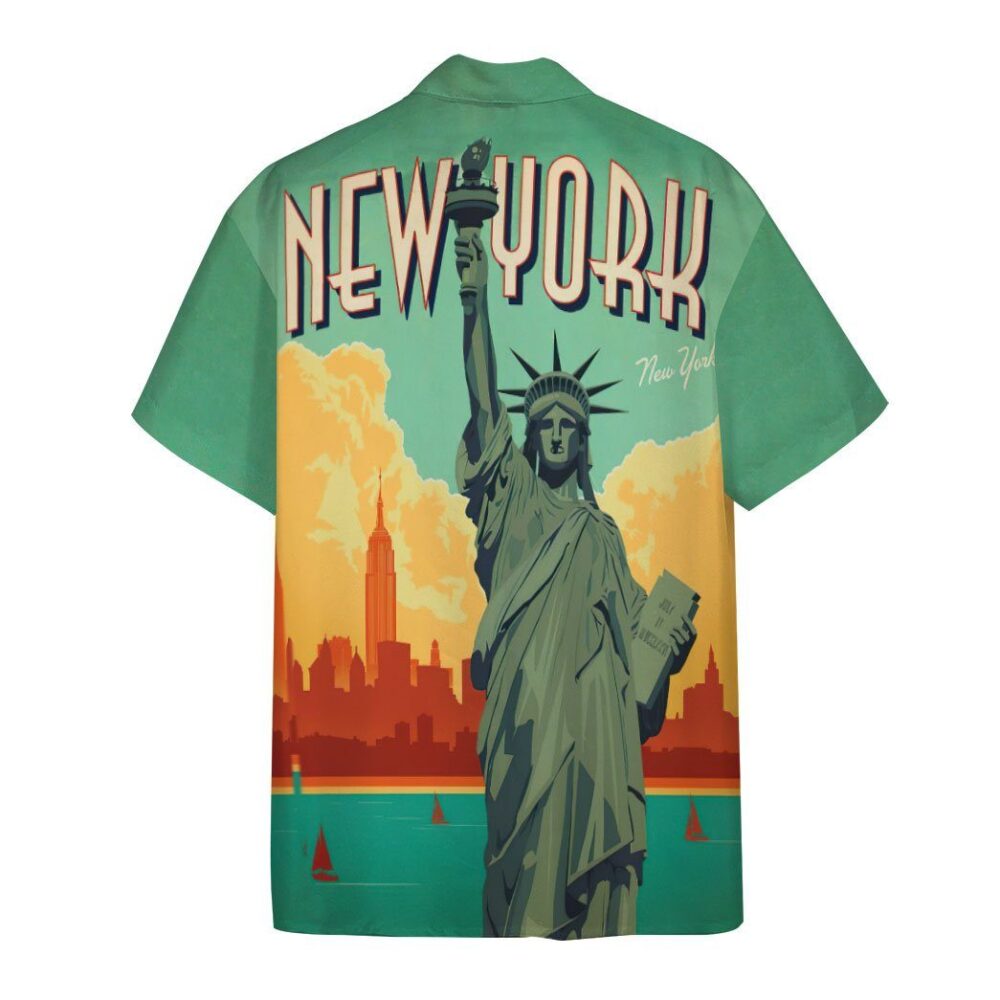 New York City Lady Liberty Custom Hawaii Shirt