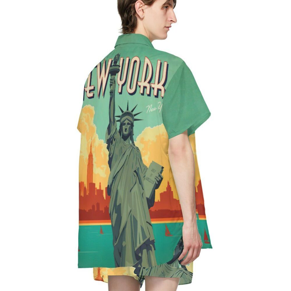 New York City Lady Liberty Custom Hawaii Shirt