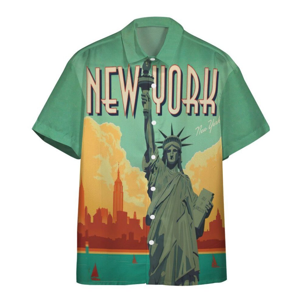 New York City Lady Liberty Custom Hawaii Shirt