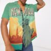 New York City Lady Liberty Custom Hawaii Shirt T9Wxf