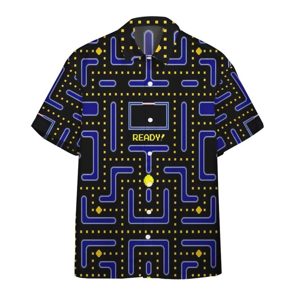 Pacman Gameplay Custom Hawaiian Shirts For Men And Women