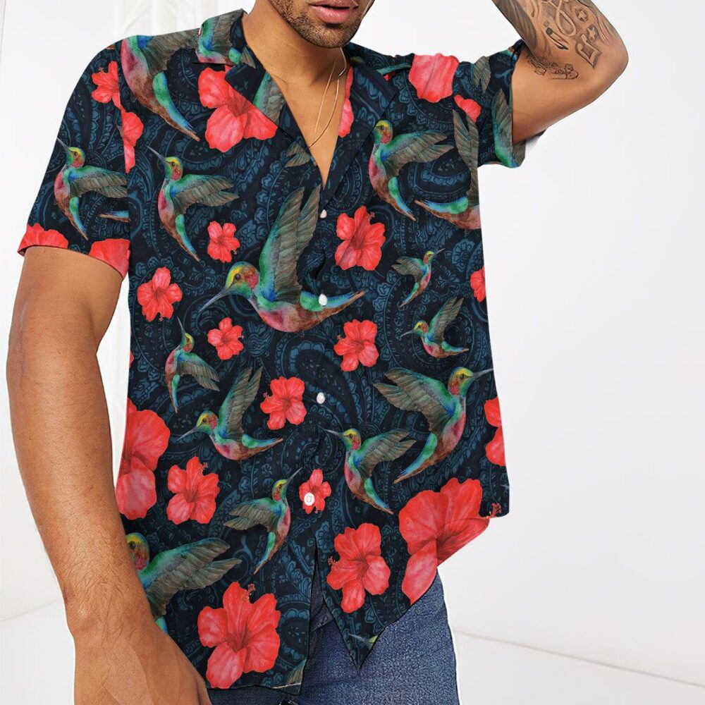 Paisley Hummingbird Hawaii Shirt