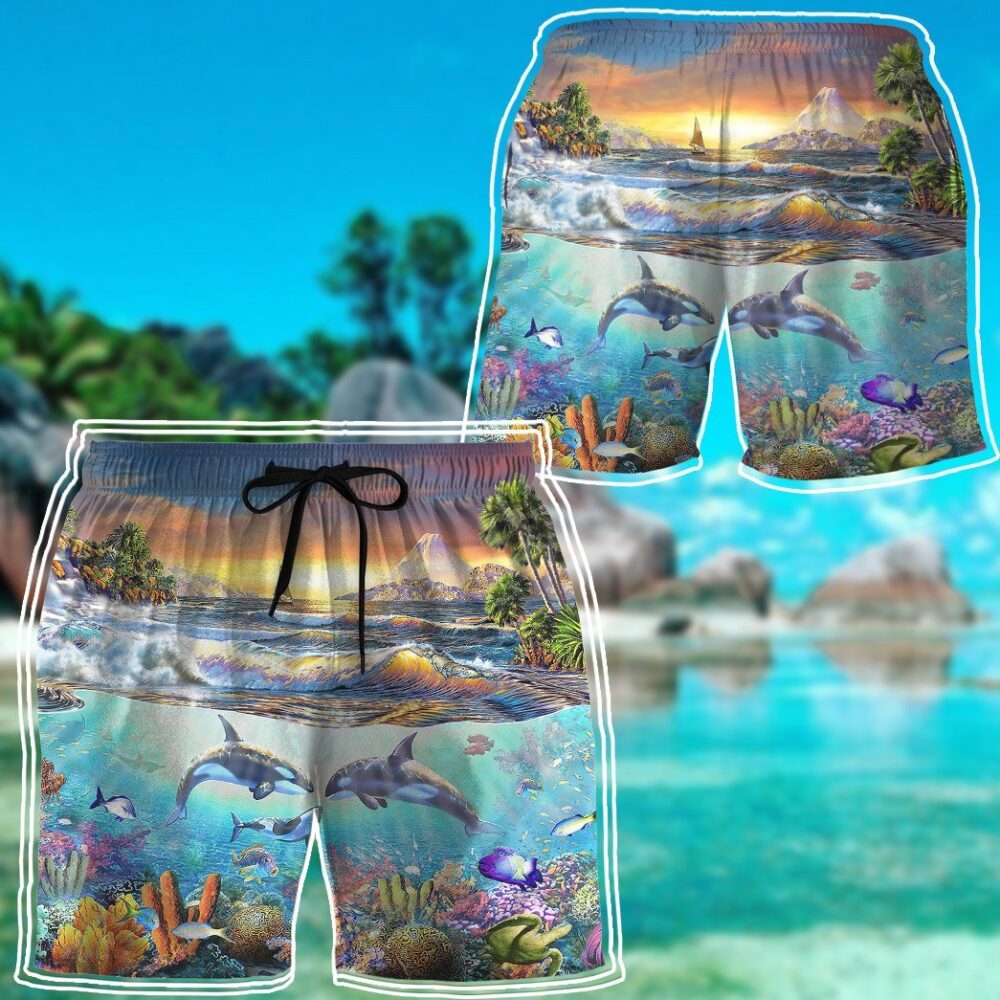 Paradise Bay Marine Life Custom Short Sleeve Shirt