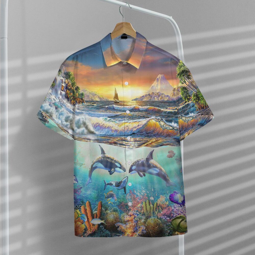 Paradise Bay Marine Life Custom Short Sleeve Shirt